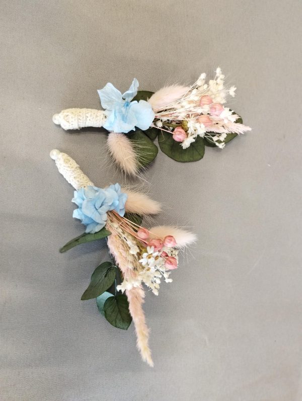 Prendido para novio de hortensias