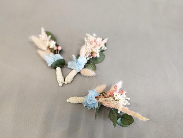 Prendido para novio de hortensias