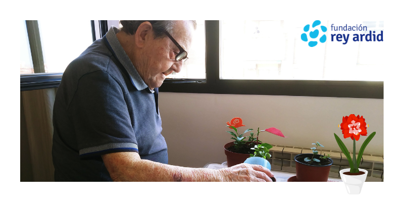 Terapia ocupacional para personas mayores en la Fundación Rey Ardid