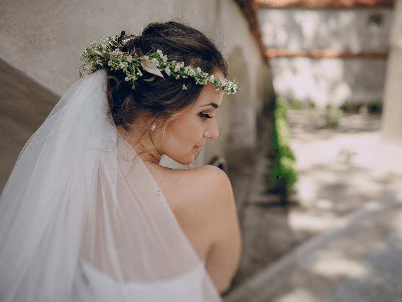 La corona de flores tu boda