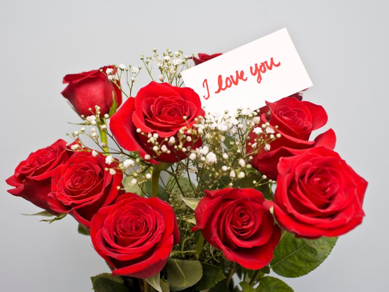 Regalar flores en San Valentín