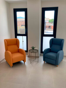 Zonas comunes de la residencia en Valderrobres